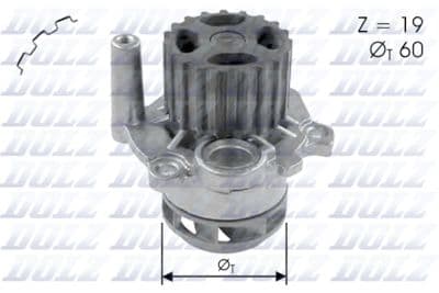 Pompe à eau, refroidissement du moteur
