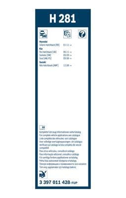Balai d'essuie-glace Arrière
