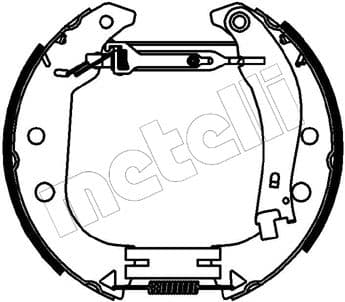 Jeu de mâchoires de frein Kit prémontés