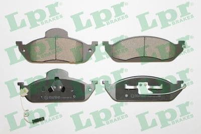 Kit de plaquettes de frein, frein à disque