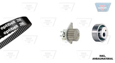 Pompe à eau + kit de courroie de distribution Optibelt-WAPU-KIT