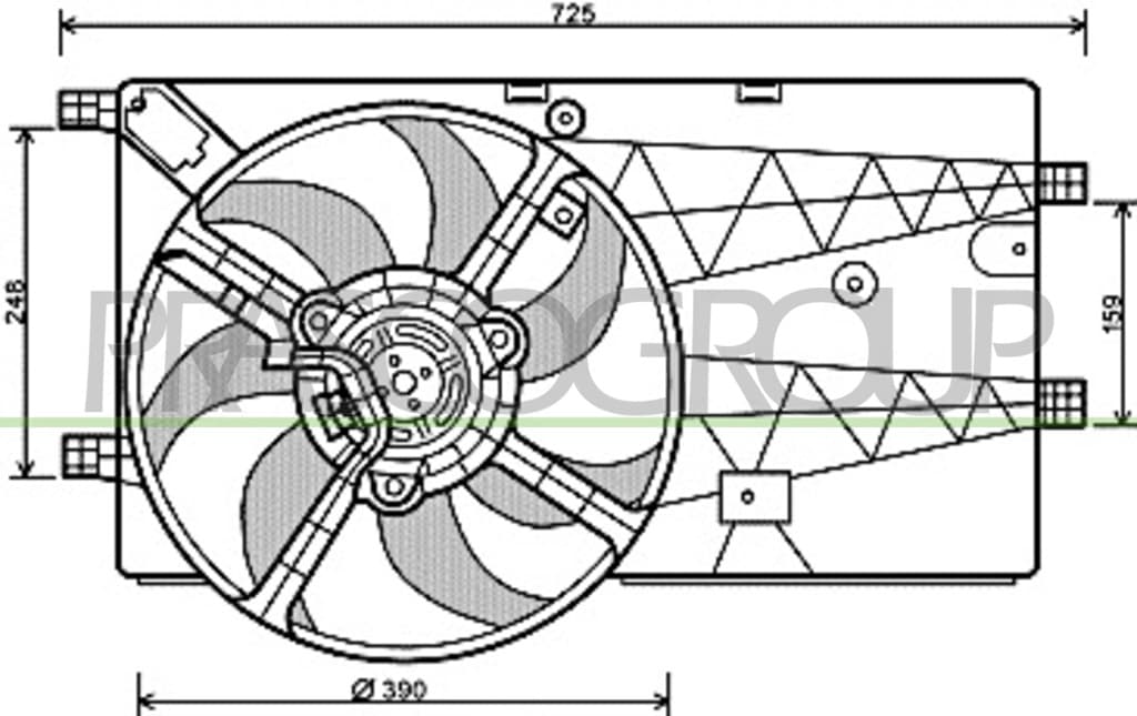 Ventilateur, refroidissement du moteur PrascoSelection