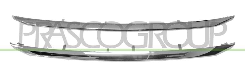 Baguette et bande protectrice, grille de radiateur