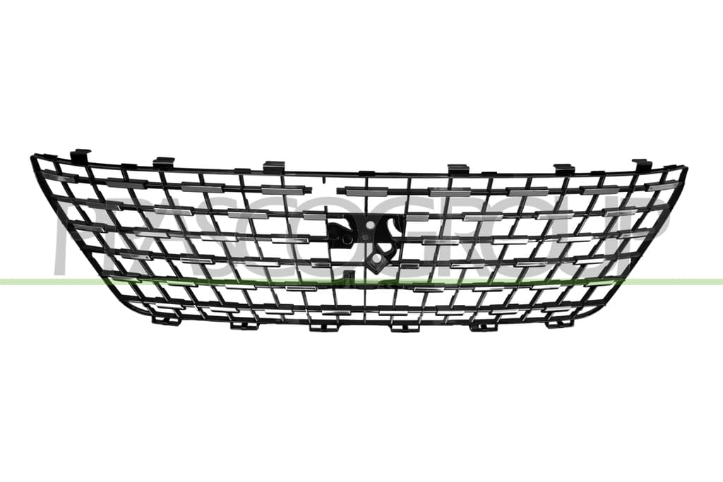 Grille Calandre Noire Avec Moulure Chromée