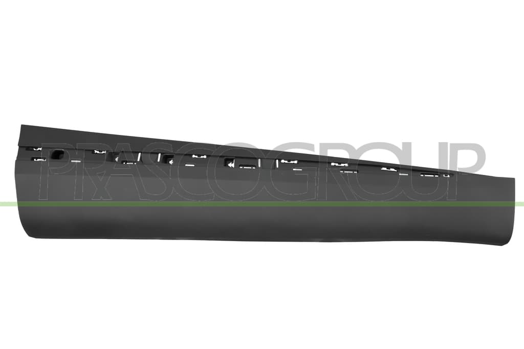 Bandeau Porte Droite Avant Noire Foncé Avec Trous Profil