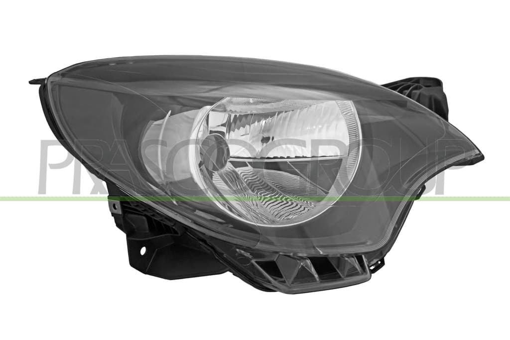 Phare Droit H4 Electrique Sans Moteur-Noir