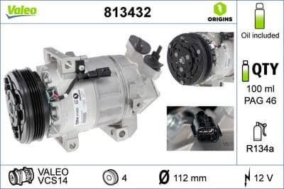 Compresseur, climatisation VALEO ORIGINS NEW