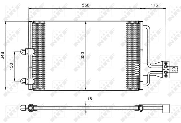 Condenseur / Radiateur de climatisation