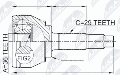 Jeu de joints, arbre de transmission