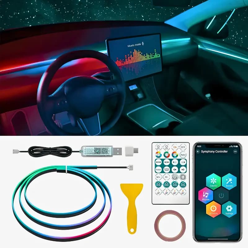Led interieur avec application