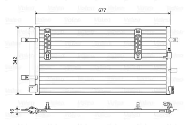 Radiateur climatisation VALEO
