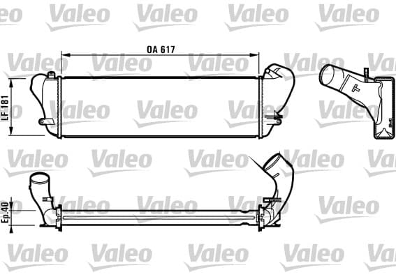 Intercooler radiateur de turbo