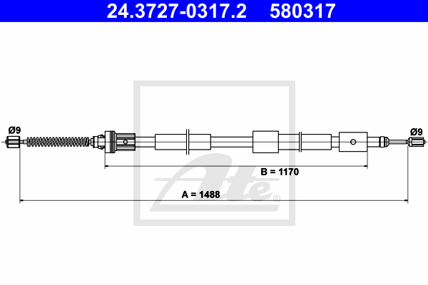 Cable de frein à main